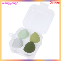 wangyongh 4pcs set ฟองน้ำแต่งหน้ารองพื้นแป้งพัฟเครื่องสำอางเครื่องมือแต่งหน้า