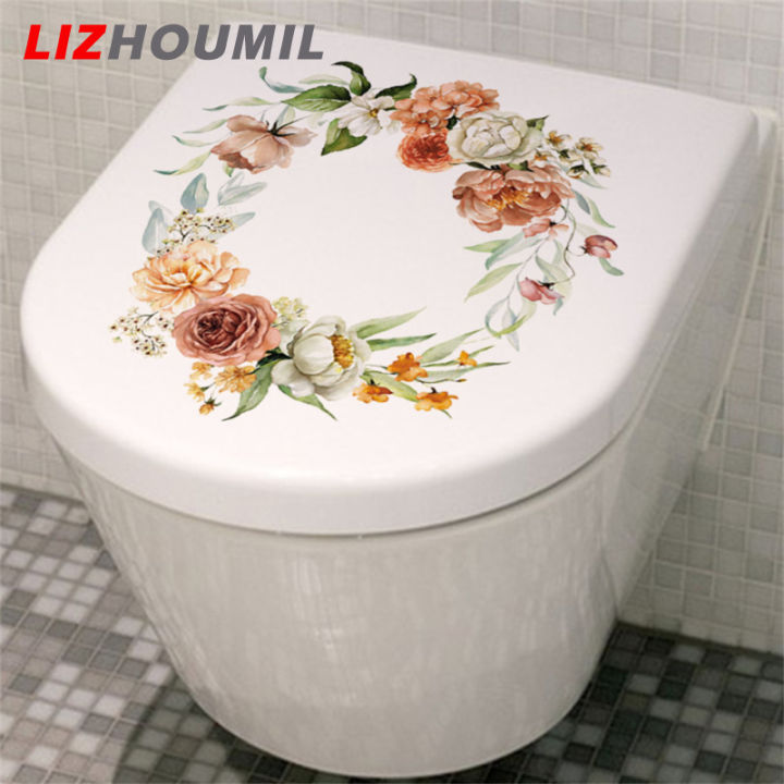 lizhoumil-สติกเกอร์ติดผนังห้องน้ำสร้างสรรค์สติกเกอร์ห้องน้ำห้องอาบน้ำตกแต่งศิลปะบนผนัง3มิติอุปกรณ์ตกแต่งห้องบ้าน-20x30ซม