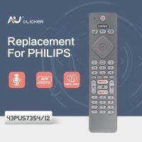 Y8 43PUS7354/12ทีวีเสียงควบคุมระยะไกลสำหรับ Philips ชุด7300 4K LED TV ที่มี Ambilight 3ด้าน AI ควบคุมด้วยเสียง Google