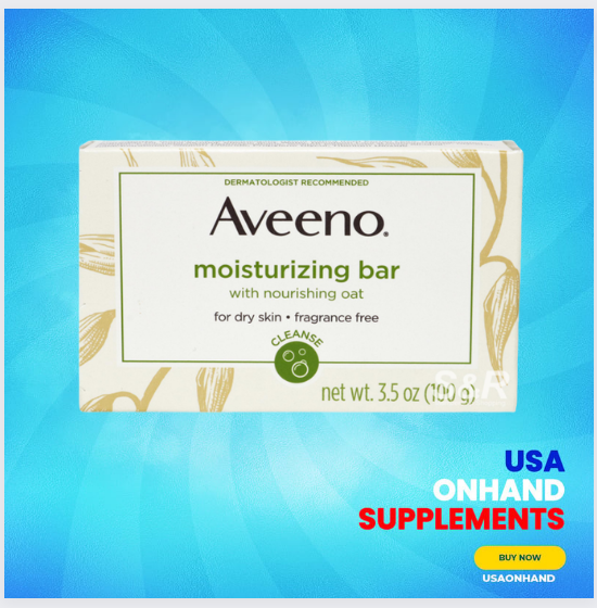 USAOnhand| Aveeno Moisturizing Bar Soap with Nourishing Oat 100g ...