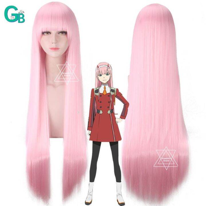 Anime DARLING in the FRANXX 02 ZERO TWO Strelizia Cosplay Wig Toupees ...