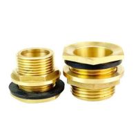 Copper Water Tank Connector 1/2" 3/4" 1" Male Brass Pipe Single Loose Key Swivel Fittings Nut Jointer Valves