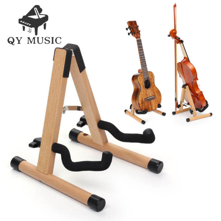 Ukulele Stand AFrame Holder With Bow Hole Violin Display Rack With