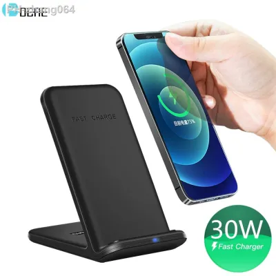 30W Wireless Charger Stand For iPhone 14 13 12 Pro Max Mini 11 XS XR X 8 Fast Charging Dock Quick 20W Charge for Samsung S22 S21