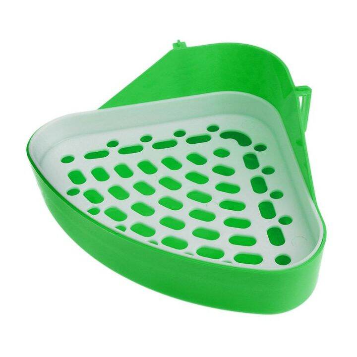 Cat Rabbit Small Animal Pee Toilet Potty Bowl Corner Clean Litter Trays