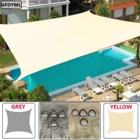 3X5m3x6m4x5m Waterproof Sunshade 300D Shade Protection Shade Sail Awning Camping Shade Cloth Large Outdoor Canopy Garden Yard