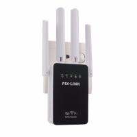 NEW Original PIX-LINK Home Mini 300Mbps Wireless WiFi Router Signal Repeater Extender 4 External Antennas