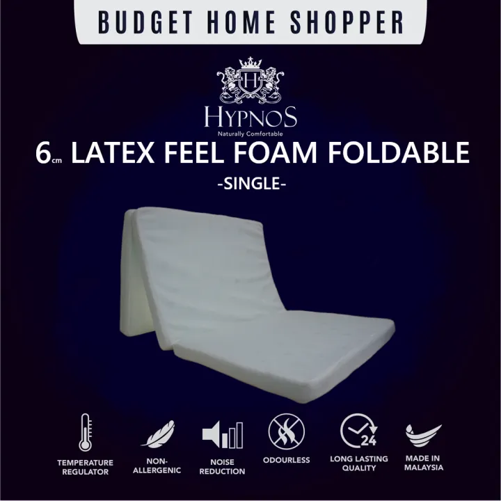 [READY STOCK] HYPNOS LATEX FEEL FOAM FOLDABLE Lazada