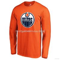 ☒ g40349011chao 037A เสื้อกีฬาแขนยาว ลาย HQ1 NHL Edmonton Oilers Jersey Hockey พลัสไซซ์ QH1