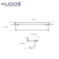 KUDOS ชั้นวางของ รุ่น 8853 (สีโครมเมี่ยม)