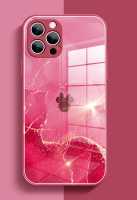 การ์ตูนมิกกี้น่ารักเคสสำหรับ Apple iPhone กระจกป้องกันมือถือมินนี่15 14 13 12 11 X XR Pro Max Plus เคสแฟชั่นฝาหลังมีสไตล์จาก GGQcase