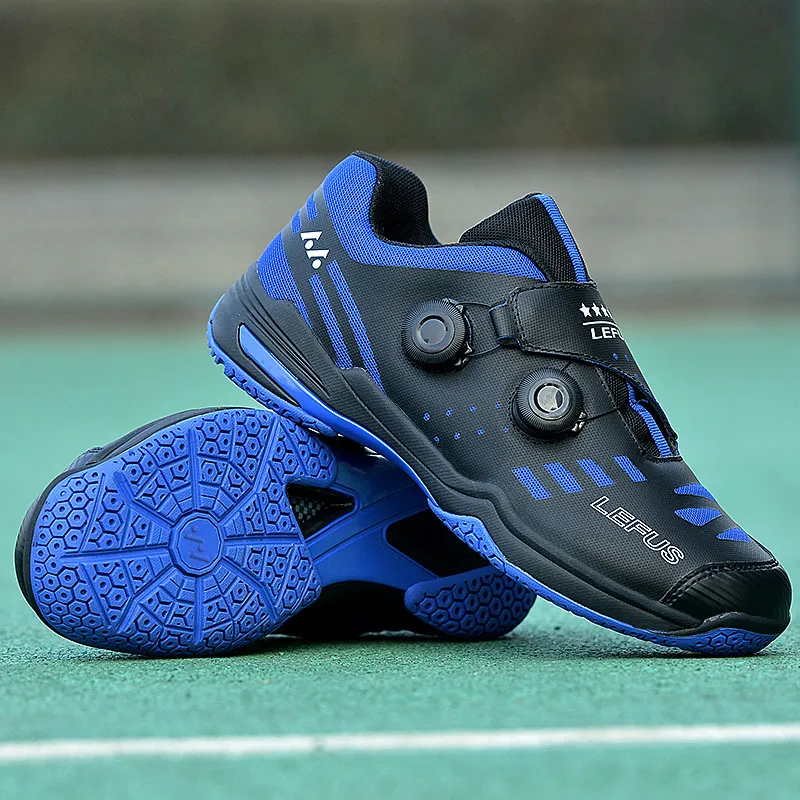 LEFUS PRO Quick Lace Badminton Shoes Big Size 36-45 Anti Slip Volleyball  Shoes Rotating Buckle Automatic Lace Table Tennis Shoes | Lazada