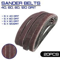 20pcs/Pack for Air Belt Sander Powerfile Sanding Sander 13mm x 457mm Belts Paper Mixed Grit 40 60 80 120 Power Sanders