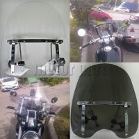 Motorcycle Large Windshield Windscreen For 19 quot;x17 quot; Honda Shadow Aero 750 Magna 700 VF700C With 7/8 quot; And 1 quot; Handlebars