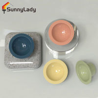 SunnyLady ชามอาหารสัตว์เลี้ยงชามอาหารสูงขึ้น15องศา,ถ้วยความจุมากป้องกันการอาเจียนสำหรับสุนัขแมว