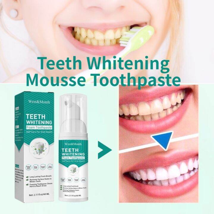 Teeth whitening cleaner mousse toothpaste tartar removal for teeth