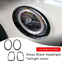 Gloss Black Car Headlight Taillight Surround Cover Stikers For Mini Cooper F56 F57 F54 F60 R50 R52 R53 R56 R57 R58 R59 R60