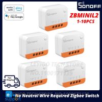 1-10PCS Itead SONOFF ZBMINIL2 Zigbee DIY Smart Switch Module No Neutral Wire Required 2 Way Control For Smart Home Automation