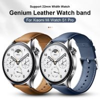 22mm Genium leather Strap For Xiaomi Watch S1 Pro / Active/ Color 2 / Mi Watch Global Version Bracelet Correa smartwatch bands