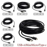 1m 3m 5m 8m USB Male To Mini Micro Type-c USB Female Charging Charger Date Cable For Hard Disk Mobile Phone Tablet Camera