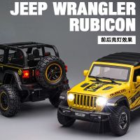 2023 Jeep Wrangler Rubiken โมเดลรถอัลลอย 1∶24 โมเดลรถจำลองเด็กของเล่นของขวัญ