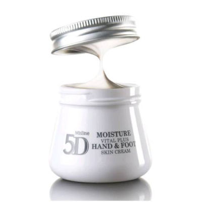 Mistine 5D Moisture Vital plus Hand &amp; Foot Skin Cream 70ml. ครีมบำรุงมือ และ เท้า ครีมทามือ ครีมทาเท้า นวดเท้า สำหรับผิวแห้งกร้าน จากสารสกัดดอกไม้ 5 ชนิด