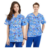 Summer unisex scrubs nursing Workwear women scrubs Laboratory uniform scrub uniform High temperature sterilizable clothing