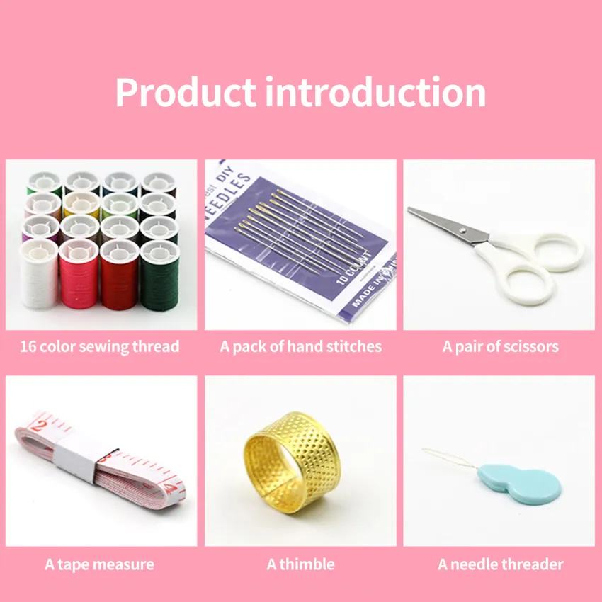 Sewing Kits DIY Multi-function Sewing Box Set for Hand Quilting Stitching  Embroidery Thread Sewing Accessories Sewing Kits