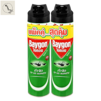 สเปรย์กำจัดแมลง BAYGON GREEN 600 มล.แพ็กคู่ รหัสสินค้าli0194pf