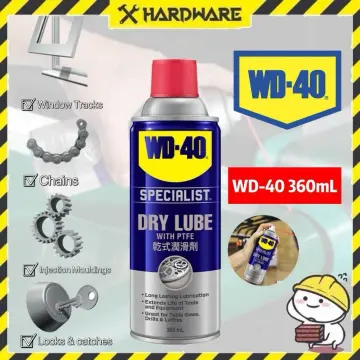 WD-40 dry lubricant