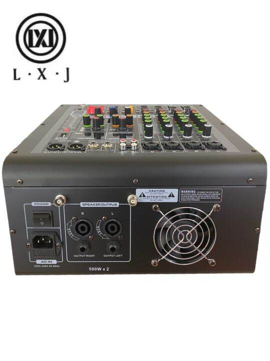 lxjlx-499bt-เพาเวอร์มิกเซอร์-4ช่อง-ไมค์ลอยคุ่-ขยายเสียง1000วัตต์mrs-มีบลูทูธ-bluetooth-usb-sd-card-effect-16dsp-lx-499btขับได้ตู้ลำโพง15นิ้ว-18นิ้ว