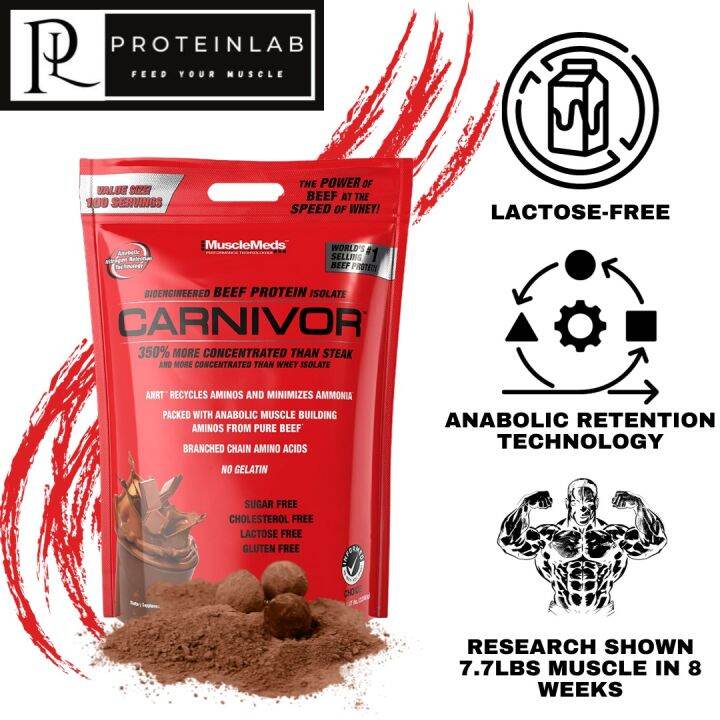 Musclemeds Carnivor Beef Protein Isolate 7 4lbs 100 Servings Lazada