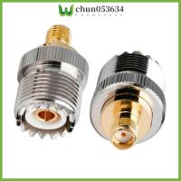 CHUN053634 SMA SMA ขั้วต่อคู่สาย RF โซ-239 ทองเหลืองตรง ซ็อกเก็ต COAX ปลั๊กตัวเมีย SMA SMA ตัวเมียกับตัวเมีย UHF แจ็คตัวเมีย UHF