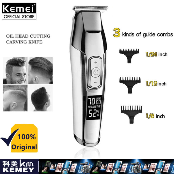 Kemei 100-240V Professional Hair Trimmer Shave Beard Shaver Mchine Men  Haircut Hairdresser Haircut Machine 