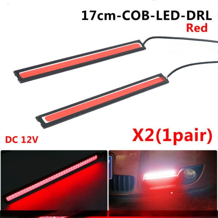 2x-17cm-cob-led-light-strip-red-waterproof-car-drl-fog-light-driving-lamp-dc-12v-daytime-running-lights-super-bright-waterproof-bulbs-leds-hids