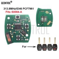 แผงวงจร Kunci Remote Mobil Qcontrol สำหรับ Honda S0084-A Accord Civic Stream 313Mhz/313.8Mhz