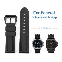 “：{ High Quality Natural Waterproof Ruer 24Mm Accessories For Panerai Pam441 359 111 Series With Tool Fillister Replace Watchband