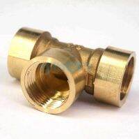 1/2 BSP Female 3 Ways Tee Brass Coupler Adapters Fittings Connectors