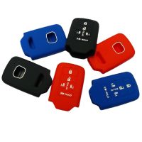 fgjfykjd Rubber Cover Silicone Key Case Protector For Honda Odyssey EX 5 Button Smart Key Shell