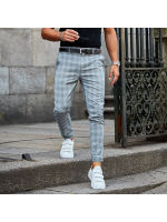 2021 Mens Casual Plaid Pants In Spring and Summer Are Loose and Thin Fashion Street Wear Pants for Men Clothing