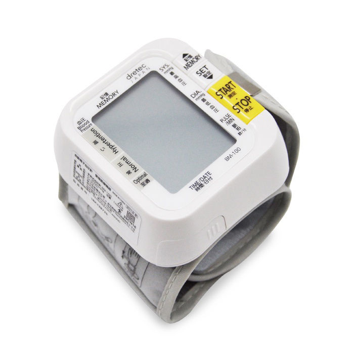 dretec-ดรีเทค-เครื่องวัดความดัน-เครื่องวัดความดันโลหิต-ที่วัดความดัน-สำหรับวัดความดันโลหิตข้อมือ-รุ่น-bm100