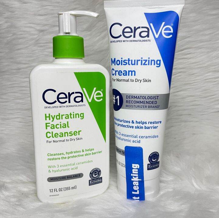 CeraVe Moisturizing Cream and Facial Wash SET Lazada PH