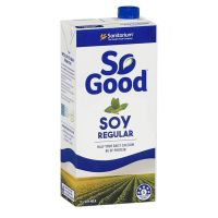 So Good Soy Milk Regular โซกูด เครื่องดื่ม นมถั่วเหลือง 1ลิตร