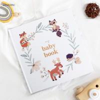 Baby Memory Book Animal Print Design Note Record Growth First Year Milestone Magazine scrapbook Album for new parents