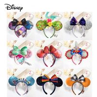 [Fine Jewelry] DisneyMinnie Ear HeadbandMountain Headband Big Sequin Bow EARS COSTUME HeadbandPlush AdultHeadband