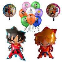 [HOT MAKXJWIGO 542] Son Goku Hero Themed Latex ฟอยล์บอลลูนชุดสำหรับเพื่อนครอบครัวเกมปาร์ตี้ตกแต่ง