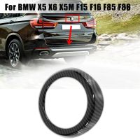 กรอบรูปโลโก้ติดหลังรถ,สติกเกอร์ตกแต่งสีดำปกสำหรับ BMW X5 X6 F16 F85 F86 1999-2018วัสดุเงา