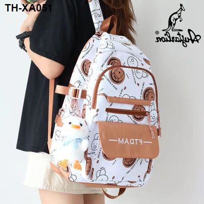 schoolbag girls junior high school light shoulder bag middle primary students 3-6 grade large-capacity backpack