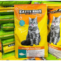 [ส่งฟรี] Katty Boss อาหารแมว แคตตี้บอส รสปลาทูน่า และ รสปลาทะเล (กระสอบ 20 kg)