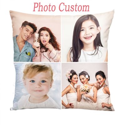 【hot】✤✶ Picture Custom Cushion Cover Throw Wedding Pets Baby Print Pillowcase Drop Shipping